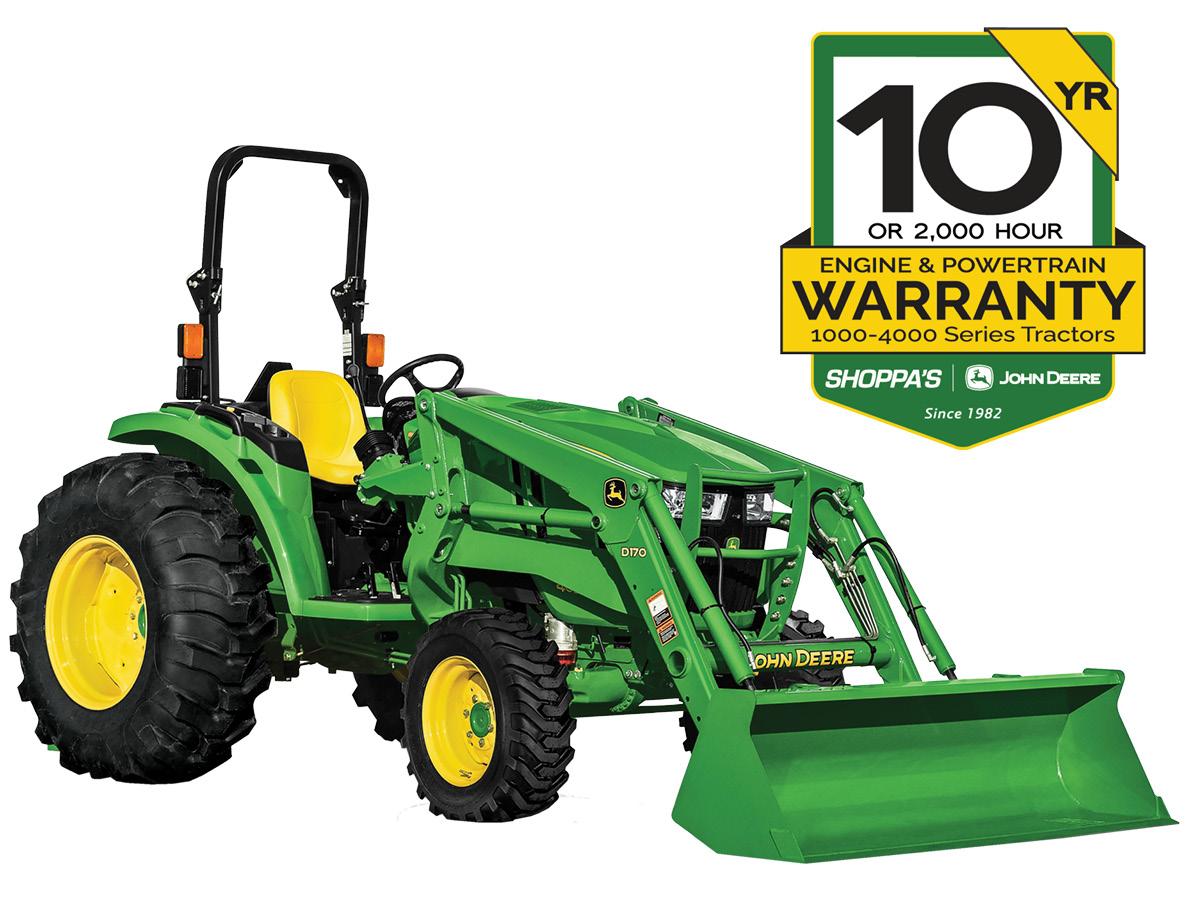 4044M COMPACT UTILITY TRACTOR WITH 400E LOADER – $466 MONTHLY