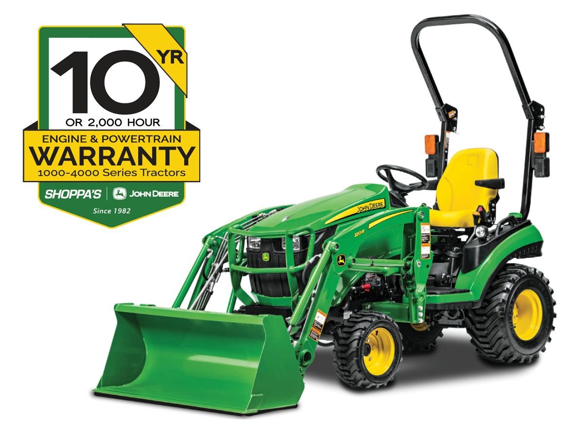 1025R SUB COMPACT TRACTOR W/120R LOADER – $251 MONTHLY