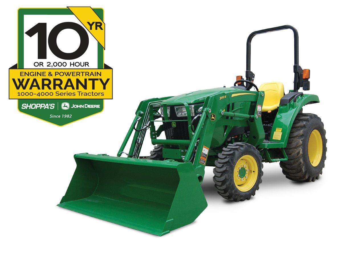 3043D COMPACT UTILITY TRACTOR WITH 300E LOADER – $385 MONTHLY